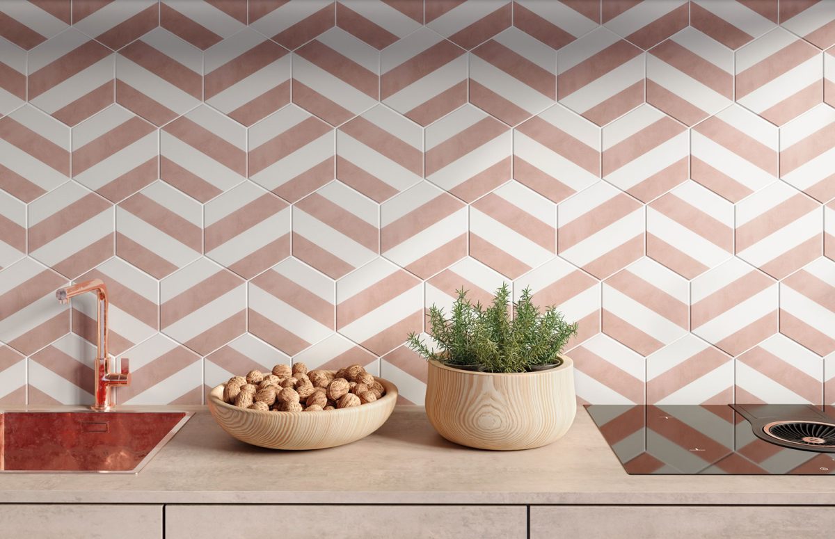 Meraki Stripe Rosa Ambiance