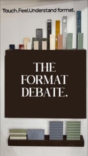 One question. Two formats. Many opinions.
At Essence 2025, we asked our guests what they prefer-
Small format tiles or large format tiles?
The responses prove one thing: great design doesn’t follow rules.

It follows intent.

What's your pick? 

#FormatFirst
.
.
.
.
[small format tiles, large format tiles, tile formats, tile design trends, interior design tiles, architect tile preferences, tile selection guide, modern tile design, Essence 2025, format first]