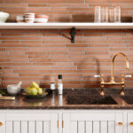 timex ceramic amsterdam series brown wall tiles matt finish tiles ambience