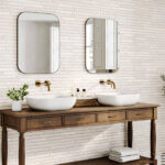 Timex Ceramic Amsterdam Series White Wall Tiles Matt Finish Tiles Ambience