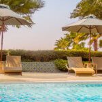 Moroccan patterned floor tiles designed for outdoor veranda and patio spaces by Timex Ceramic