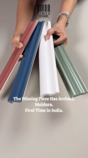 The Missing Piece Has Arrived.
Meet Moldura, a new format from Spain, now available in India for the first time. Created to sit between the frame and décor tile, Moldura completes the transition and gives the installation a clean, finished edge.
Available in four colours, each matched to its frame tile, it adds a simple finishing element without taking attention away from the main design.
A new format for decorative tile installations, brought to India by Timex Ceramic.
#TimexCeramic #Moldura #MolduraFromSpain #SpanishTiles #DecorativeTiles
