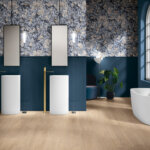 Marly Series By Timex Ceramic - Marly Baroque Blu Mix Rect Ambience