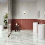 Fables Series 12 Fables Boiserie Bordeaux Mate Fables Lilium Beige 300 x 900
