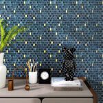 timex ceramic gm series blue wall tiles matt finish tiles ambience