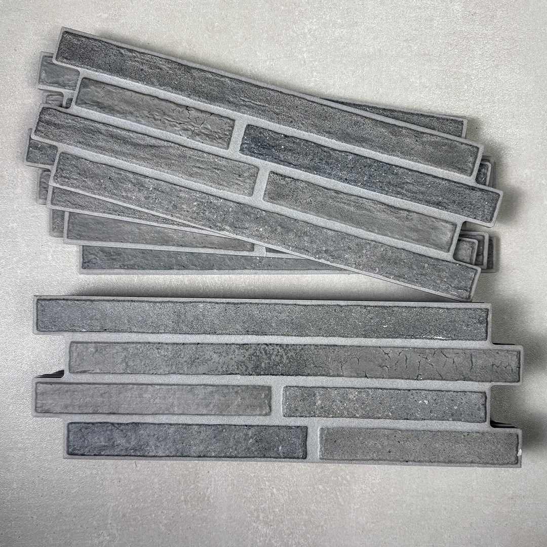 Texture that builds the space.

The Amsterdam series draws from raw stone aesthetics, bringing a grounded, architectural feel into contemporary interiors. It aligns with the shift toward materials that feel natural, structured, and enduring.

Each piece carries a matte, tactile surface with subtle tonal variation, giving depth without relying on contrast. The elongated format creates a staggered, brick-like layout that adds movement while staying controlled.

Designed for feature walls and transitional spaces, this format works well in both residential and commercial settings where surface detail needs to feel intentional, not decorative.

It’s material-driven design, kept honest.

#stonefinishtiles #walltilesindia #interiordesignindia #tilesofindia #materialpalette #timexceramic #architecturaltiles
