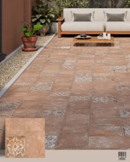 Pattern, but with a more relaxed attitude.
The warm terracotta tone and weathered detailing give this tile a distinctly Mediterranean feel, while the scattered ornamental motifs keep the floor from looking overly formal.
Its larger format lets the pattern breathe across the surface, creating a more open, grounded look. Paired with timber, earthy walls and greenery, it works especially well in courtyards, terraces and relaxed indoor spaces.
A tile that makes a floor feel lived-in from the very first glance.
Explore the complete series via the link in bio.
Argos Series
Finish: Matt
Application: Wall, Floor, Exterior, Multipurpose
Size: 580 × 580 mm
#TimexCeramic #ArgosSeries #TerracottaTiles #PatternedTiles #OutdoorTiles