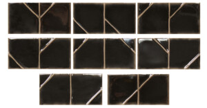 Origami Onix (Black) Tiles By Timex Ceramic