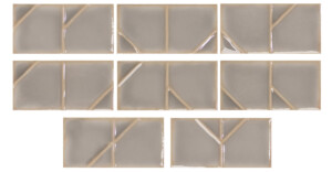 Origami Pewter (Grey) Tiles By Timex Ceramic