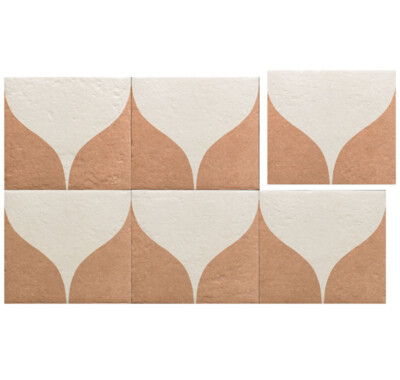 Season Décor Canem Two Tiles (Cotto/White) By Timex Ceramic