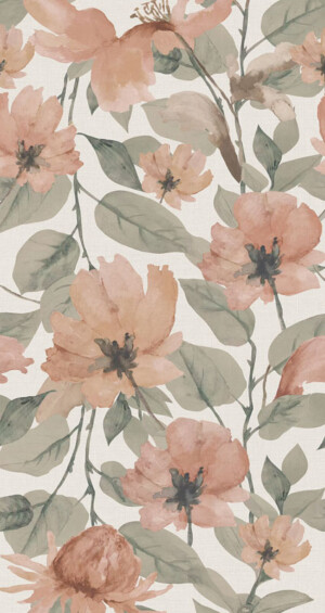 9002 Floral (Pink) Tiles By Timex Ceramic